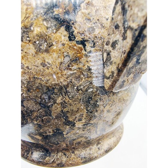 Coffee Teapot Set Stone Vintage Arabic 6 Cups One Additional Cup Heavy Drinkware - Picture 10 of 16